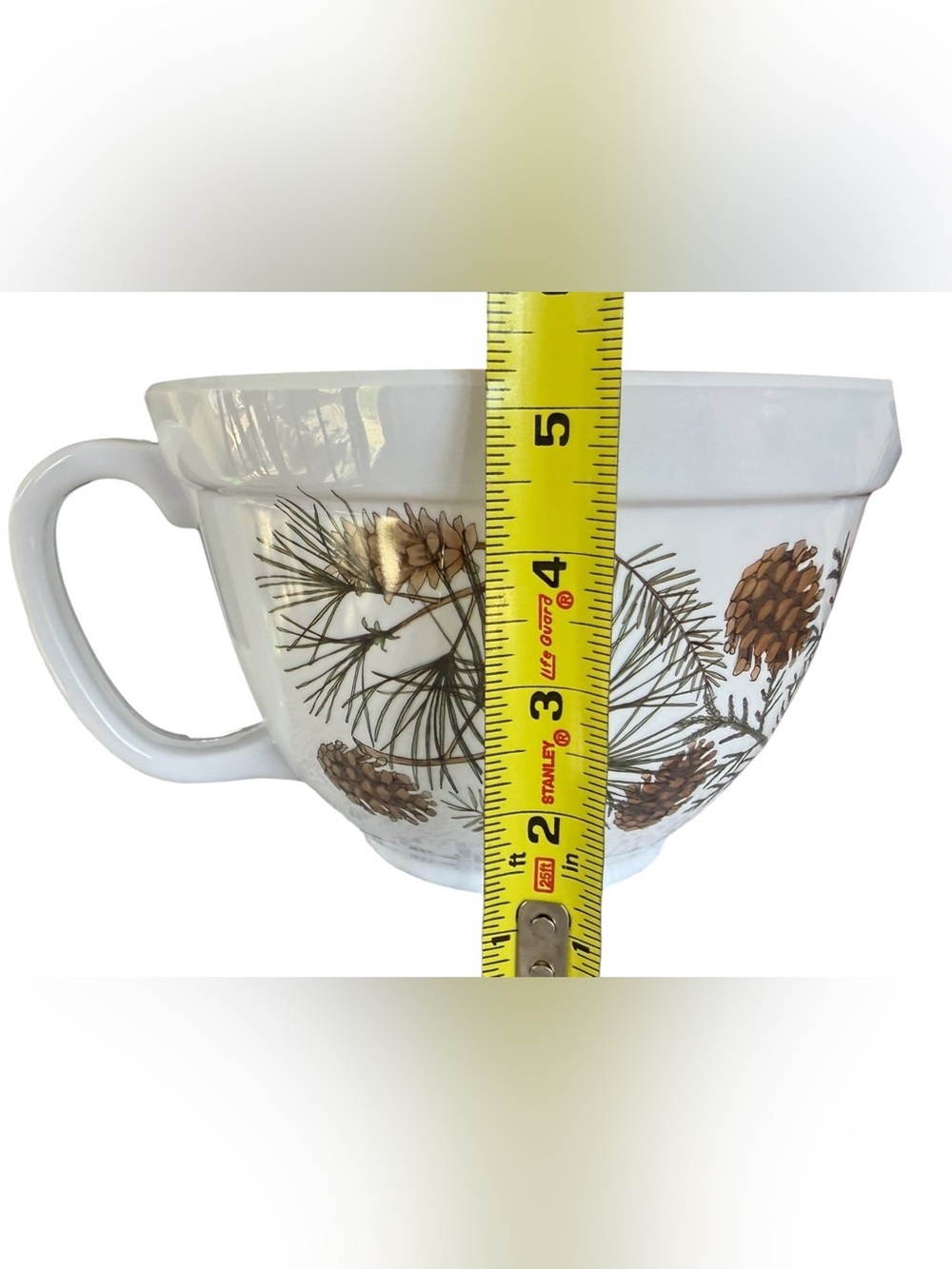 NWT Stonewall Kitchen Woodland Pinecone Mixing Batter Bowl Rustic Cabin Decor - Picture 4 of 5